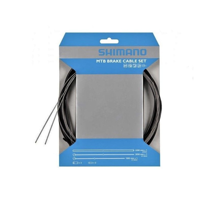 Kit Cables/Fundas Freno Shimano MTB Negro