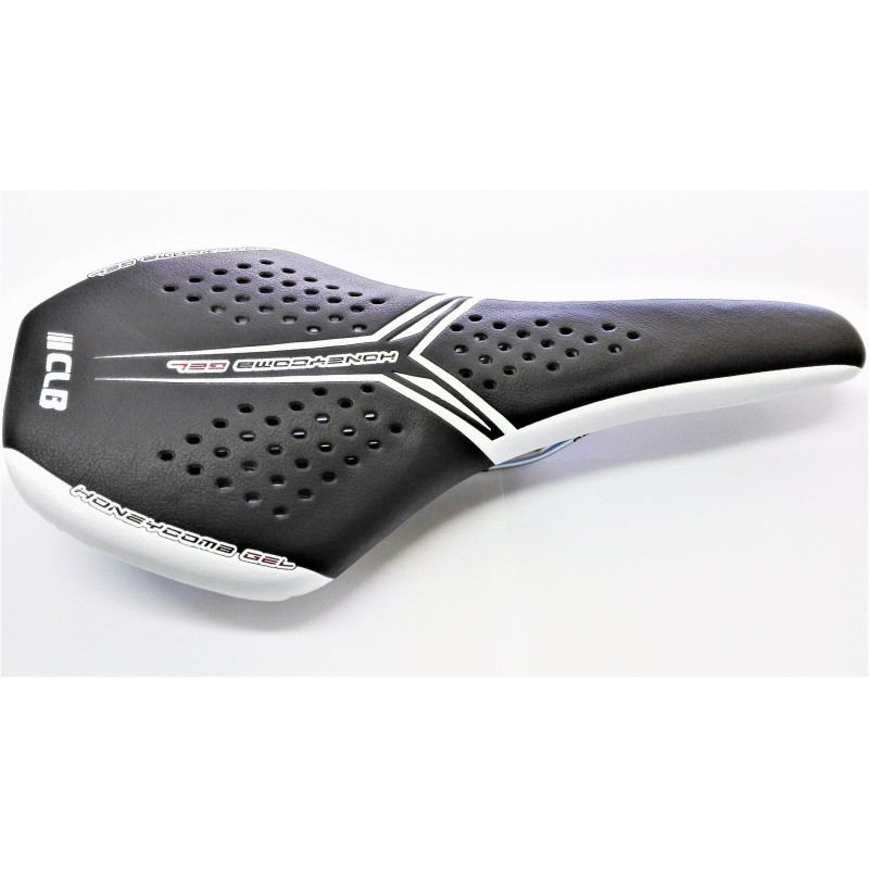 Sillín CLB Competition Comb Gel Negro/Blanco Sillín CLB Competition Comb Gel Negro/Blanco