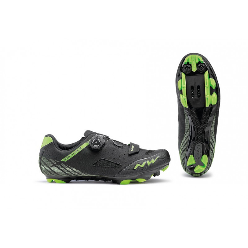 Zapatillas Northwave Origin Plus Negro/Verde Fluo Zapatillas Northwave Origin Plus Negro/Verde Fluo
