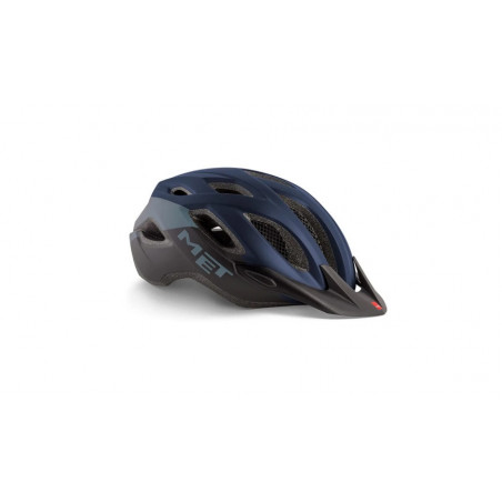 Casco Met Crossover Azul/Negro Mate