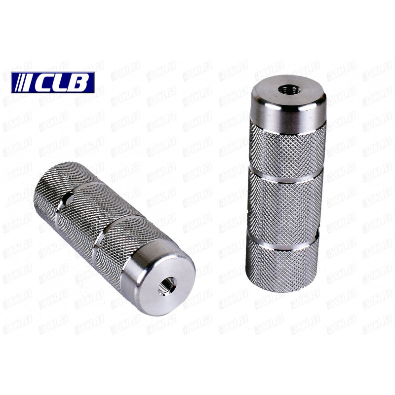 Reposa Pies CLB BMX Aluminio Plata Roscados