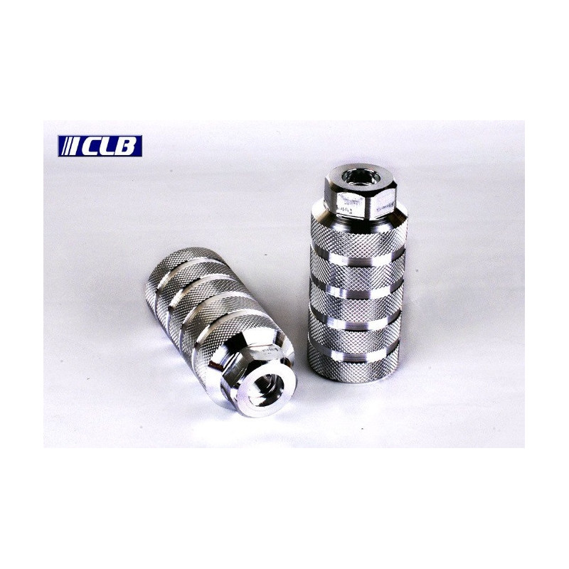 Reposa Pies CLB BMX Aluminio Plata Rosca 14 mm