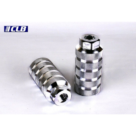 Reposa Pies CLB BMX Aluminio Plata Rosca 14 mm