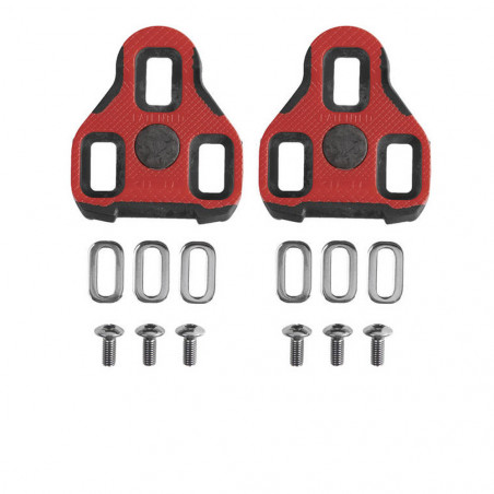 Calas Pedales Exustar E-ARC11+ Look Keo Rojo Antideslizantes Calas Pedales Exustar E-ARC11+ Look Keo Rojo Antideslizantes