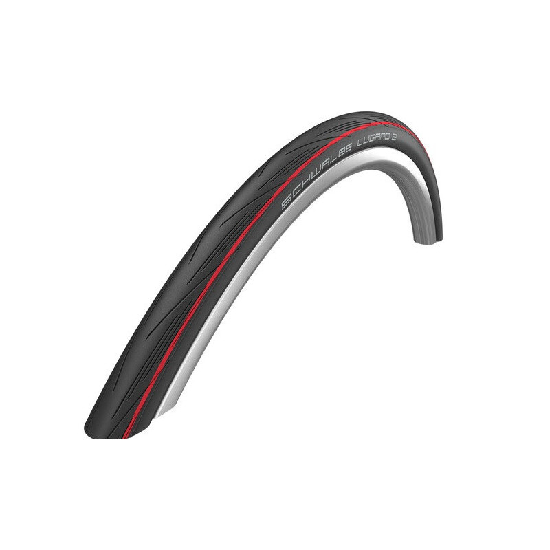 Coperture Schwalbe Lugano II HS471 700x25 Nero/Rosso Rigida