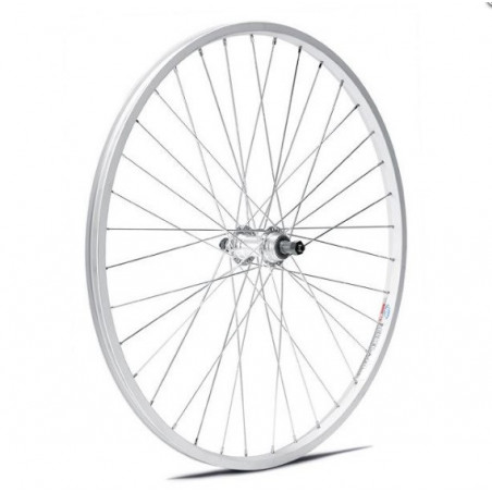 Ruote Posteriore Cyber 10 MTB 26" Mozzo Filettato Argento
