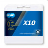 Cadena KMC X10 Gris/Gris 10V 114L