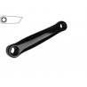 Pedivella Sinistra CLB Alluminio Nero 170 mm