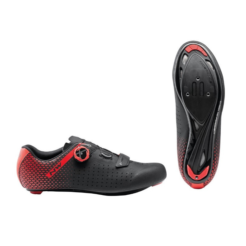 Zapatillas Northwave Core Plus 2 Negro/Rojo