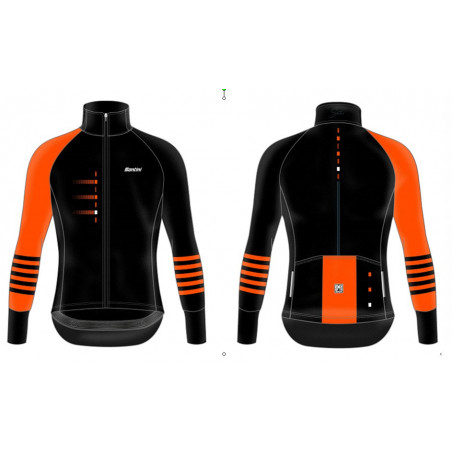 Chaqueta Santini Hero Negro/Naranja