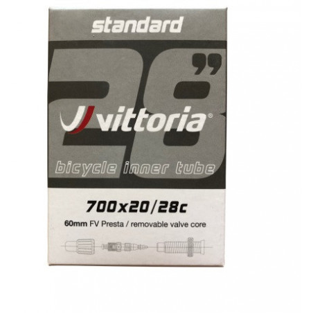 Cámara Vittoria Standart 700x20/28 Válvula Presta 60 mm Cámara Vittoria Standart 700x20/28 Válvula Presta 60 mm