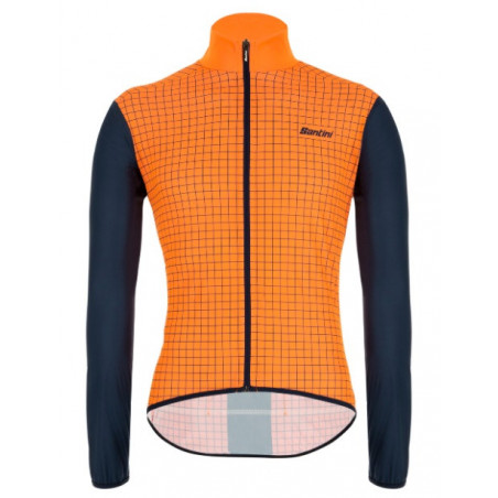 Giubbino Santini Nebula Antivento Arancio Fluo