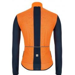 Chaqueta Santini Nebula Windbreaker Naranja Fluo