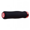 Puños Manillar Sram Contoured Locking Grips Negro/Rojo