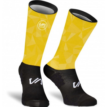 Calcetines Sural Long Tech Sublimated Amarillo Triangles Calcetines Sural Long Tech Sublimated Amarillo Triangles