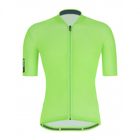 Maillot Santini Colore Manga Corta Verde Fluo