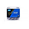 Catena KMC X10 Argento/Nero 10V 114L