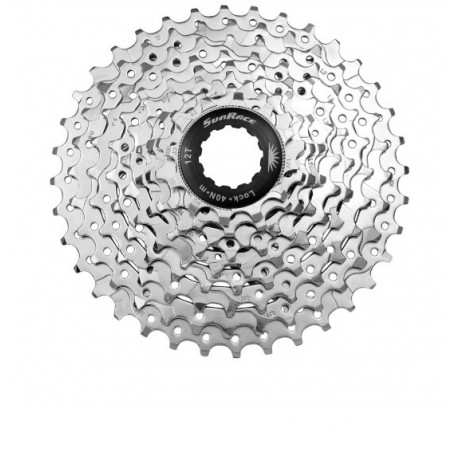 Cassette Sunrace M96 9V 11/32 Plata Cassette Sunrace M96 9V 11/32 Plata