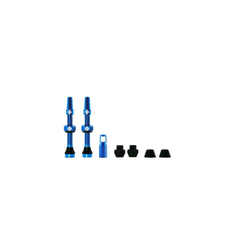Valvola Tubeless Muc-Off Presta Alluminio 44 mm Blu