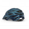 Casco Met Veleno Azul Metal Brillo