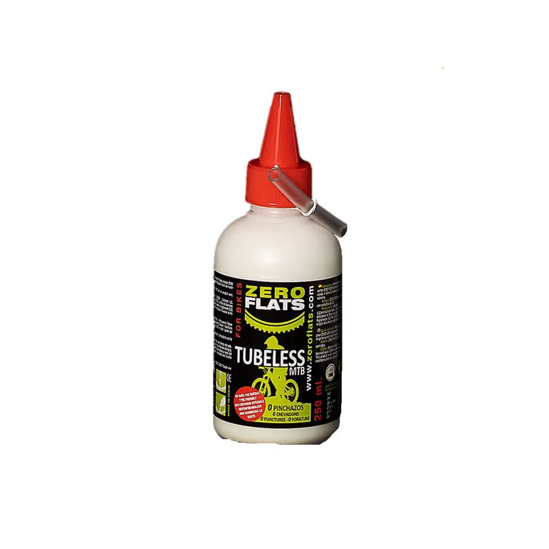 Líquido Antipinchazos y Sellante ZeroFlats Tubeless MTB/Gravel 250 ml