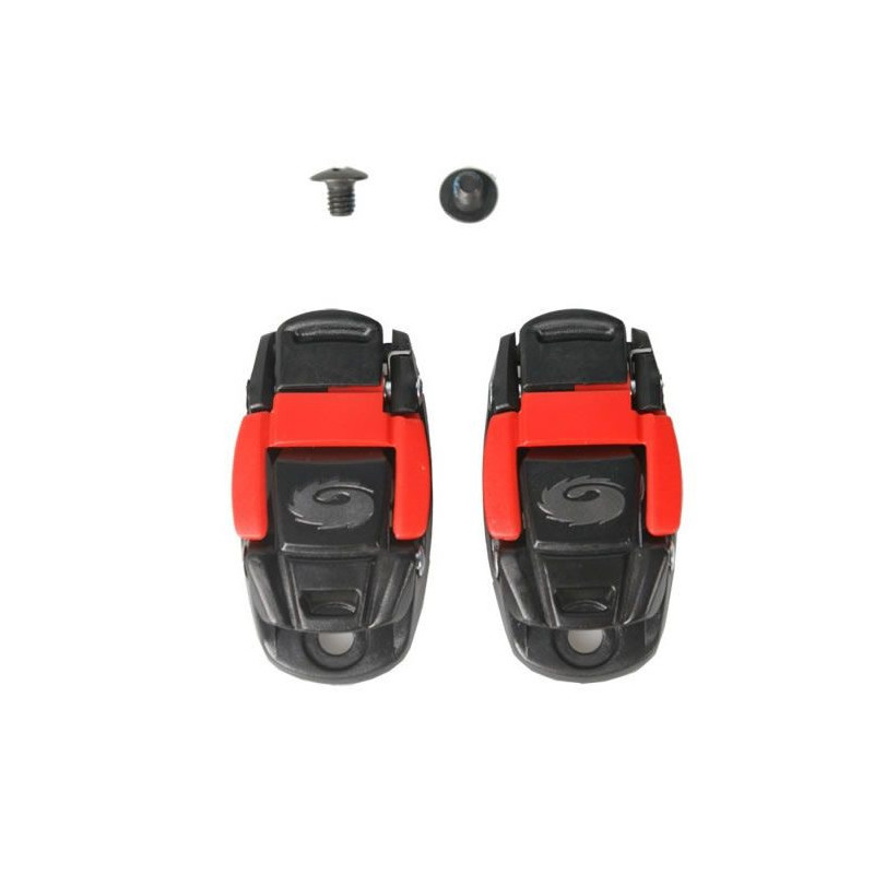 Coppia Chiusure Scarpe Sidi Caliper Nero/Rosso