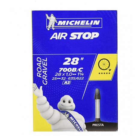 Cámara Michelin Airstop 700x25/32 Válvula Presta 40 mm