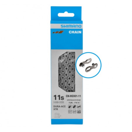 Cadena Shimano HG-901 11V Dura-Ace/XTR 116 Links Quick-Link