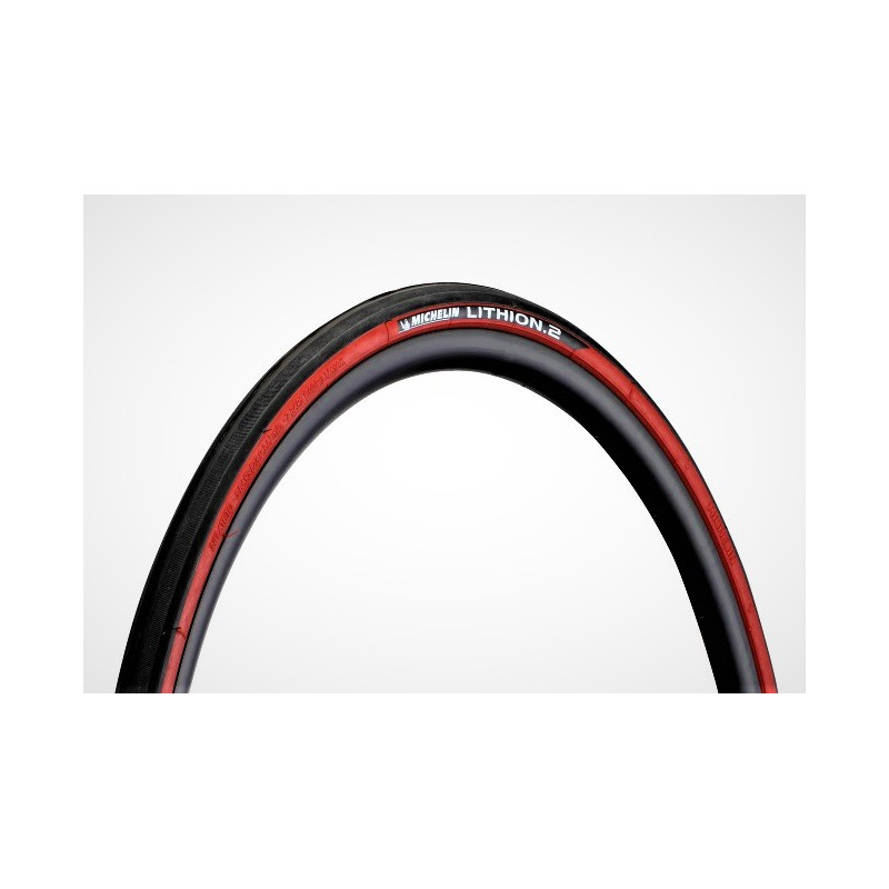 Coperture Michelin Lithium 2 V3 700x25 Rosso/Nero Pieghevole