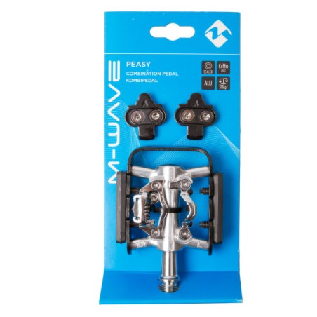 Pedali M-Wave Peasy Mixtos SPD Nero