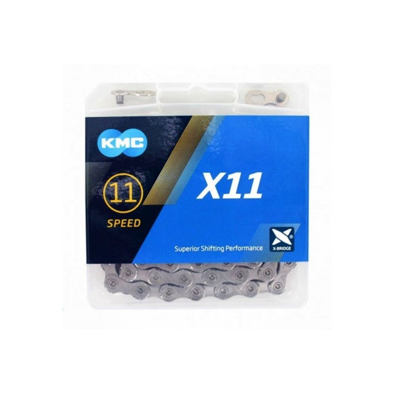 Cadena KMC X11 11v Gris/Gris 118L