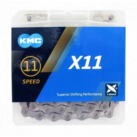 Cadena KMC X11 11v Gris/Gris 118L