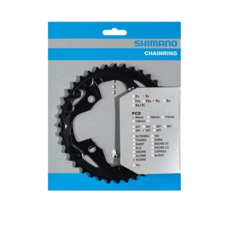 Plato Shimano Acera FC-M3000 40D 3X9V BCD 96 MM Negro