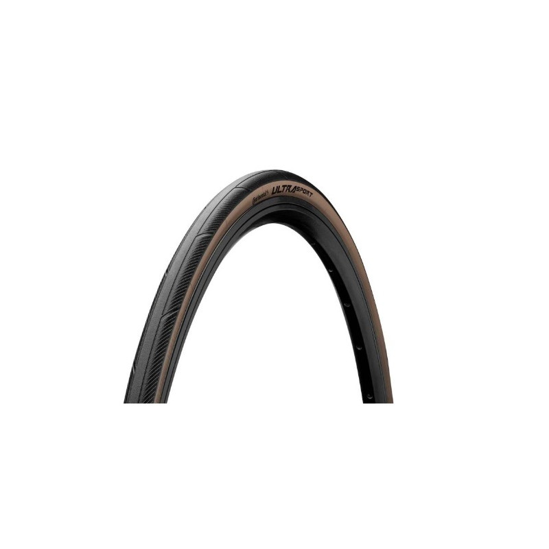 Cubierta Continental Ultra Sport III 700X28 Negro/Marrón Plegable
