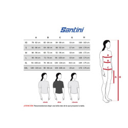 Maillot Santini Delta Vortex Women M/C Granatina