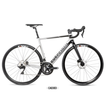 Bicicleta Guerciotti Cartesio Disc 23 Shimano 105 R7020 11v Blanco