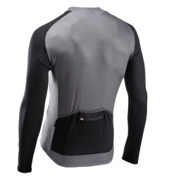 Maillot Northwave Blade 4 Manga Larga Gris/Amarillo Flúo