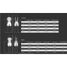 Culotte Santini Karma Kinetic Corto Asfalto Gris