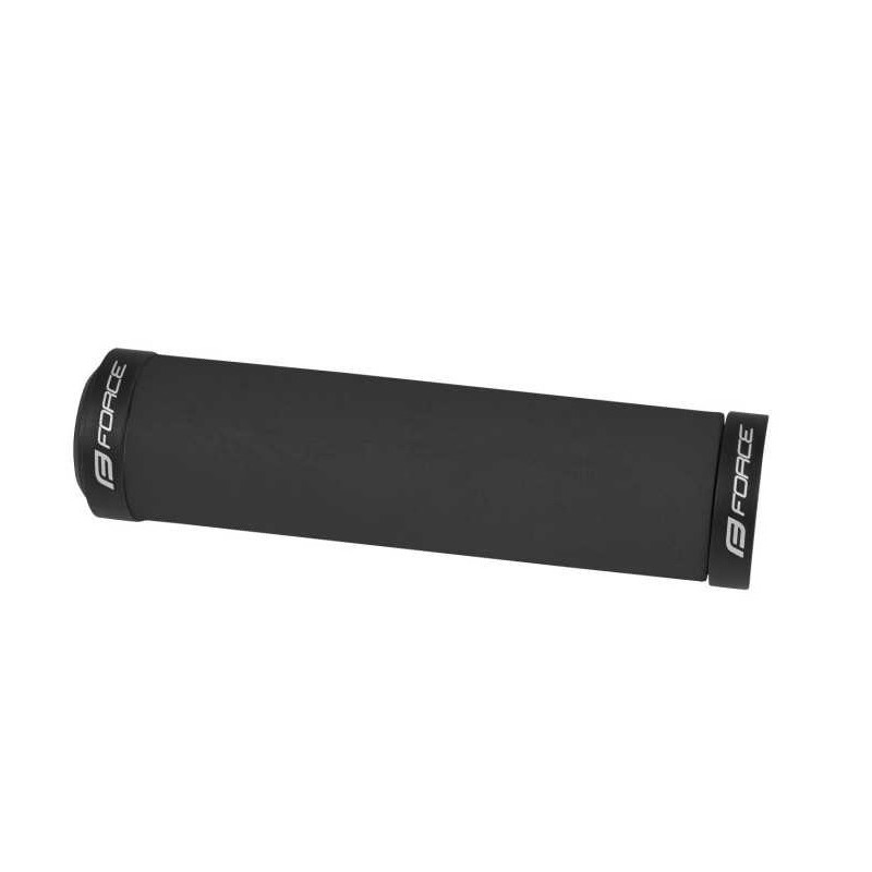 Puños Manillar Force Bond Silicone Locking Negro