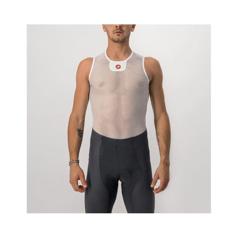 Camiseta Interior Castelli Core Mesh 3 Sin Mangas Blanco