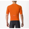 Maillot Castelli Premio Black Naranja Rust Manga Corta