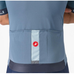 Maillot Castelli Entrata VI Azul Acero Manga Corta