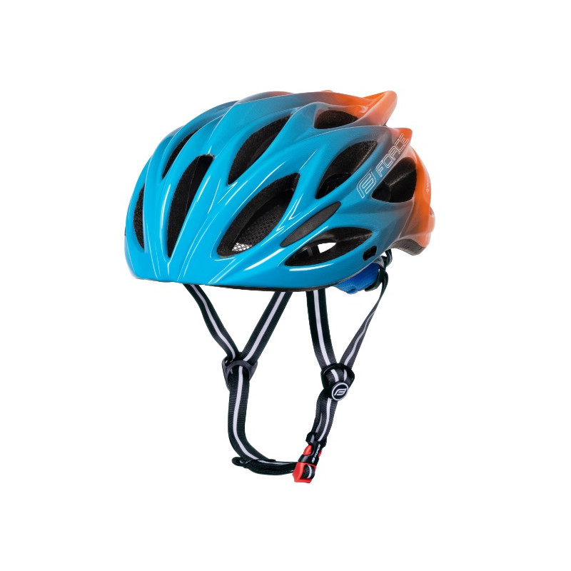 Casco Force Bull Hue Azul/Naranja