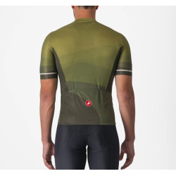 Maillot Castelli Orizzonte Verde Oscuro Manga Corta