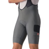 Culotte Castelli Unlimited Cargo Gris Corto Con Tirantes