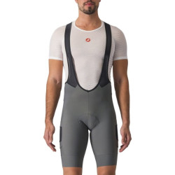 Culotte Castelli Unlimited Cargo Gris Corto Con Tirantes