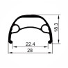 Rueda Trasera Gurpil Neu 29'' Shimano M-475 Disc 6 Tornillos