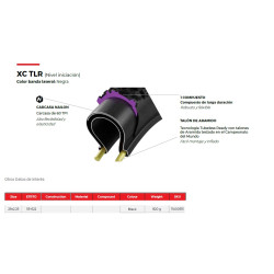 Cubierta Vittoria Barzo XC 1C 29x2.25 Tubeless Ready Negro