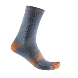 Calcetines Castelli Superleggera T18 Azul/Naranja