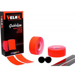 Cinta Manillar Velox Perforada Rojo Flúo